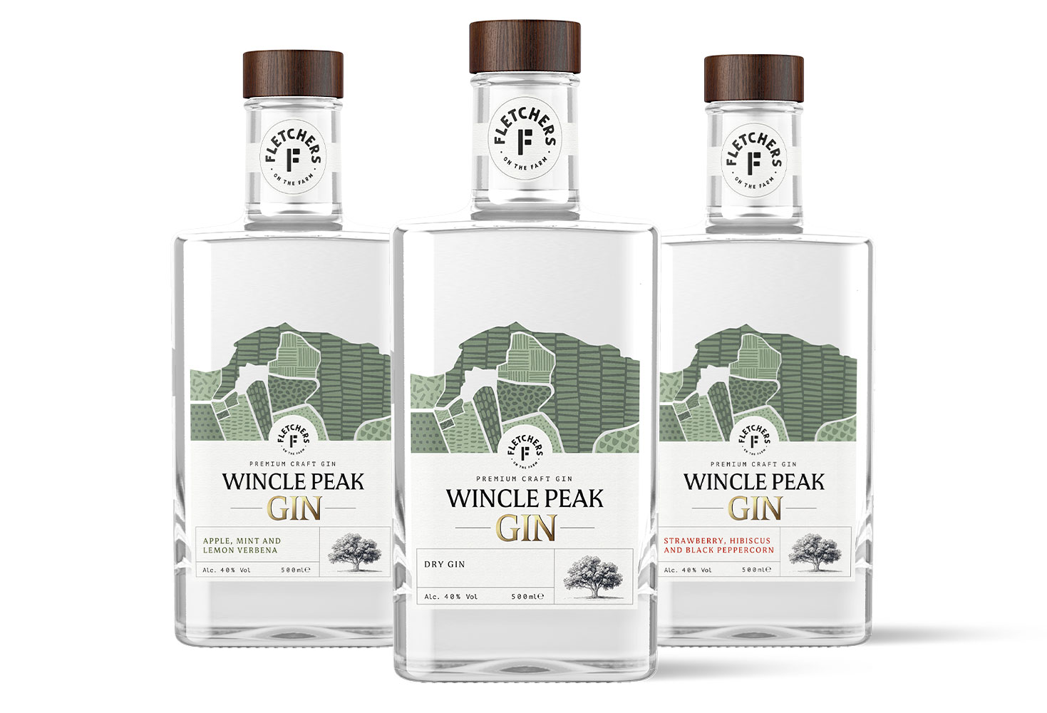 Fletcher’s Wincle Peak Gin Trio Pack | Products | Fletchers on the Farm