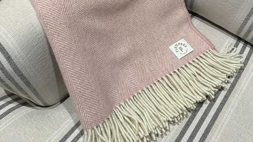 Wool Blanket Blush | Products | Fletchers on the Farm